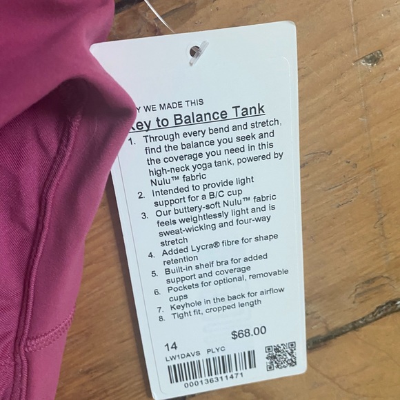 Lululemon Pink Tank - Picture 6 of 6